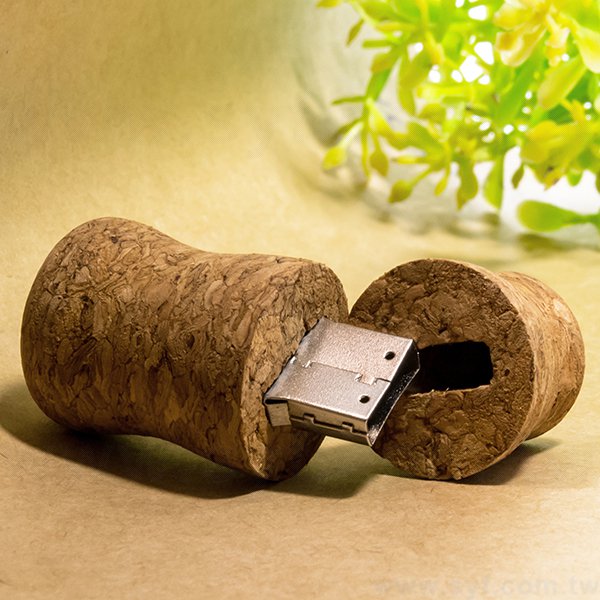環保隨身碟-曲線木製軟木塞禮贈品USB-造型隨身碟-客製隨身碟容量-採購訂製印刷推薦禮品